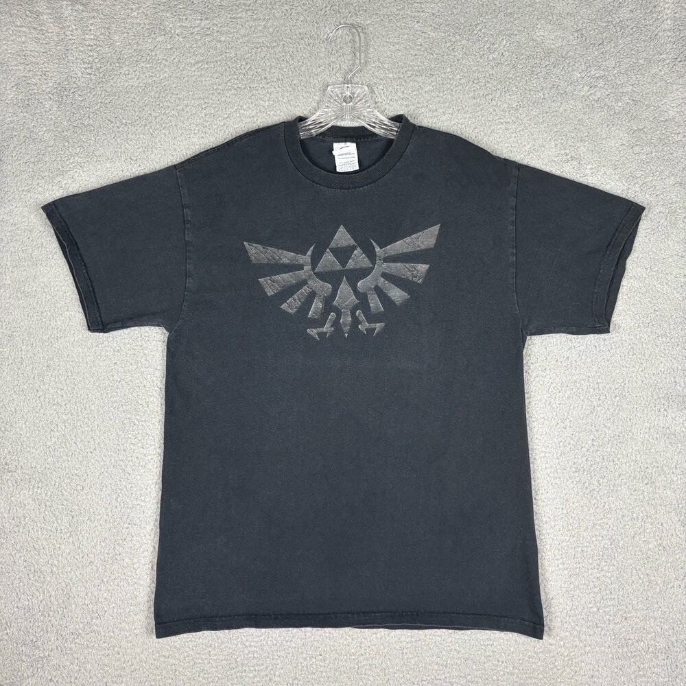 Vtg The Legend of Zelda T-shirt Men’s Large Black Faded Twilight Princess 2006